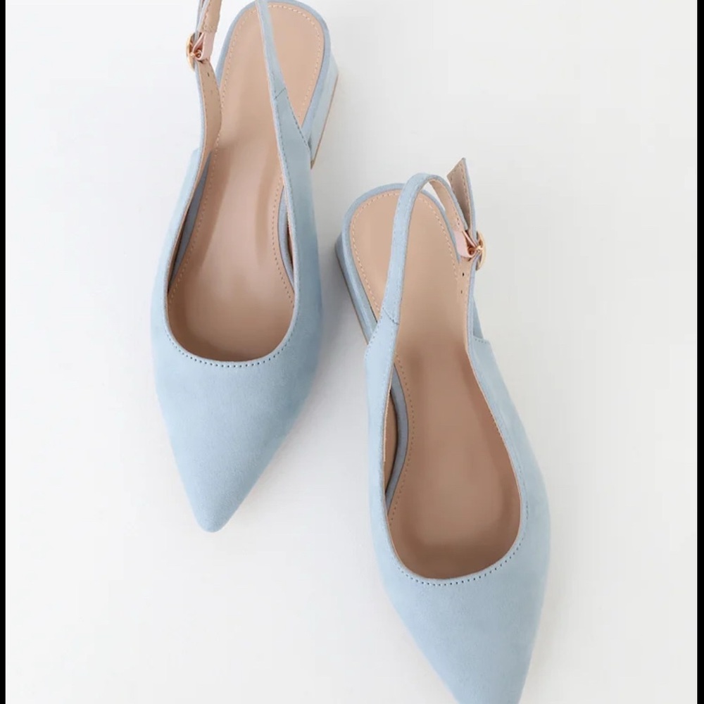 Chic Light Blue Slingback